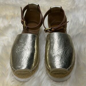 See By Chloe Gold Espadrilles